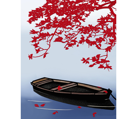 "An Old Boat in Autumn" - Aki Sogabe